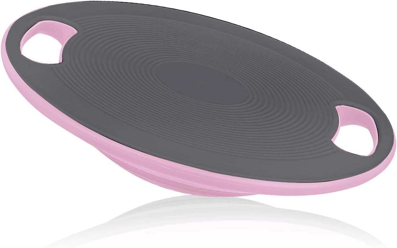 Wobble Balance Board for Adults, 15.5" TPR Non-slip Surface with Handle for Workout Core Trainer Physical Therapy, Home Gym Stability Board