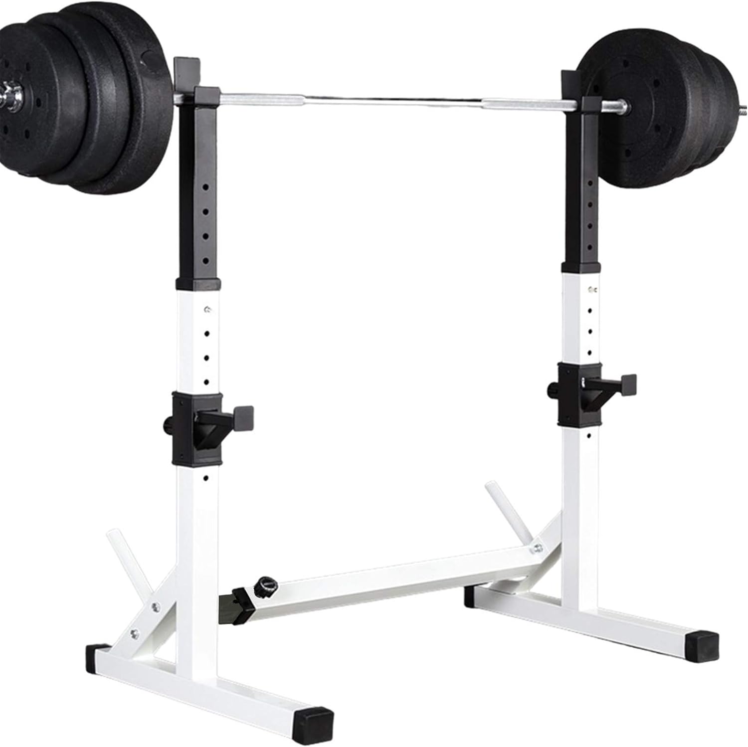 Barbell Rack Stand - Multifunctional Adjustable Squat Rack, Heavy-Duty Dumbbell Rack,Strength Training Dip Station, Home Gym Equipment Max Load 550lbs