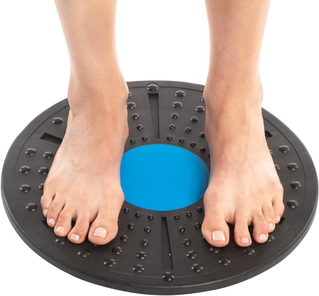 Balance Board Disc Wobble Board Physical Therapy Equipment Core Trainer Lightweight Only 1 pound and Holds Up to 300 Pounds