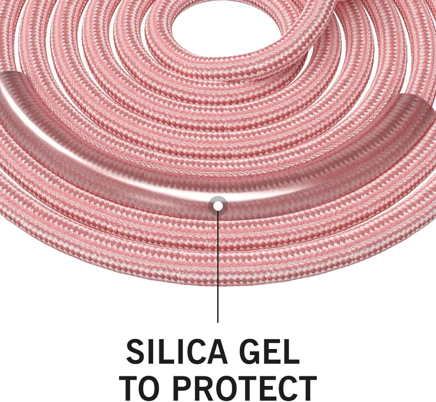 Jump Rope Cotton Adjustable Skipping Weighted jumprope for Women,Adult and Children Athletic Fitness Exercise Jumping Rope (Pink) - Image 2